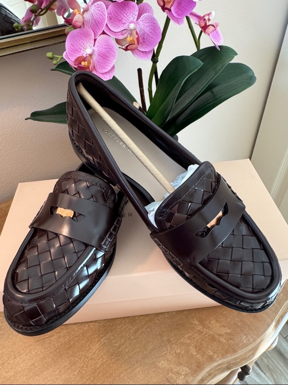 NIB Loeffler Randall Woven Loafers